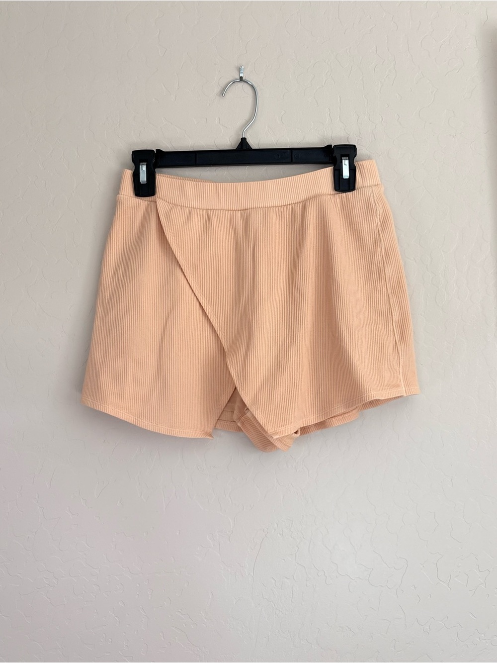 Free People Movement Ribbed Peach Slit Mini Skort Women’s Small